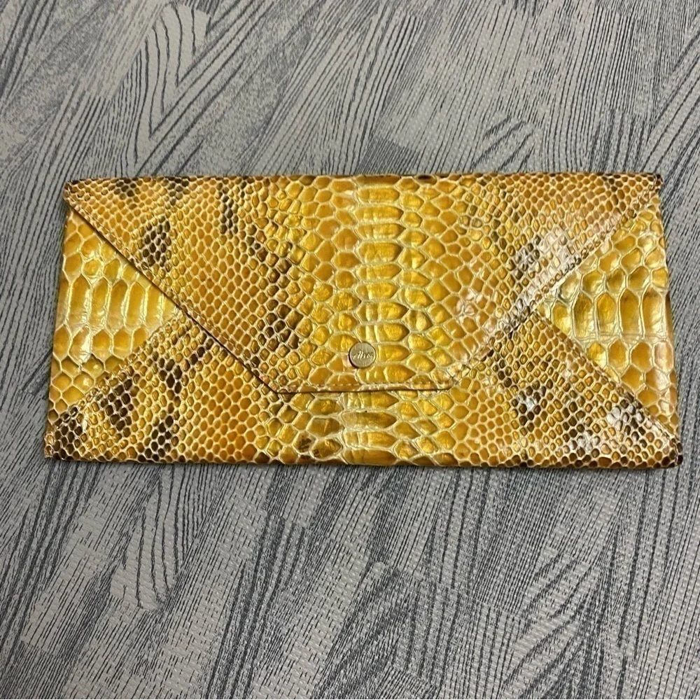 Abas Snakeskin Envelope Clutch/Wallet